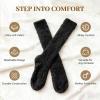 imageihuan Gifts Fuzzy ampamp Cozy Socks Warm Fluffy Cloud Sock For Women Comfy Winter Plush Sleeping Slipper Socks  Super SoftBlack2pairs