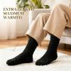 imageihuan Gifts Fuzzy ampamp Cozy Socks Warm Fluffy Cloud Sock For Women Comfy Winter Plush Sleeping Slipper Socks  Super SoftBlack2pairs