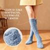 imageihuan Christmas Gifts for WomenStocking StuffersWarm Fuzzy ampamp Cozy Cloud Sock For MenFluffy Winter Sleeping Slipper Socks1pairblue