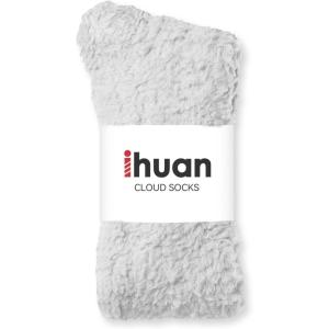 imageihuan Christmas Gifts for WomenStocking StuffersWarm Fuzzy ampamp Cozy Cloud Sock For MenFluffy Winter Sleeping Slipper Socks1pairgrey