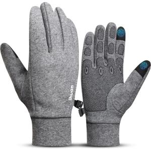 image:imageihuan Winter Warm Running Gloves Women Men Super Sensitive Touch Screen Fingers for Cold Weather Thin Lightweight Liner Gloves for Ski Snow Hiking Driving Camping Cycling Gift for Women Mengray