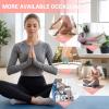 image:imageihuan 6 Pairs Pilates Socks for women NonSlip Yoga Socks With GripampStrap for Dance Barre Ballet Fitness Workout592pink2black2grey