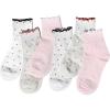 image:imageihuan 6 Pairs Womens Ruffle Crew Socks with Polka Dot Cute Cotton Frilly Ankle Socks for Women Teen Girls Breathable6pairs2white2cream2pink
