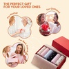 image:imageihuan 6 Pairs Womens Ruffle Cute Ankle Socks with Polka Dot Crew Cotton Frilly Casual Socks for Women Teen Girls Breathable6pairs2white2cream2pink