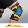 image:imageihuan Copper Knee Braces Sleeves for Knee Pain Women Men  Compression Knee Brace Support for Working Running Workoutblack