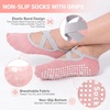 image:imageihuan 6 Pairs Pilates Yoga Socks for Women 6 Pairs Womens Cute Ruffle Ankle Socks With Polka Dot
