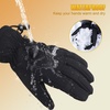 image:imageihuan Ski Snow Winter Gloves Women Men WaterproofCold Weather Warm Thermal Touch Screen Driving Hiking Motorcycle CyclingBlack