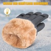 image:imageihuan Ski Snow Winter Gloves Women Men WaterproofCold Weather Warm Thermal Touch Screen Driving Hiking Motorcycle CyclingLight Gray
