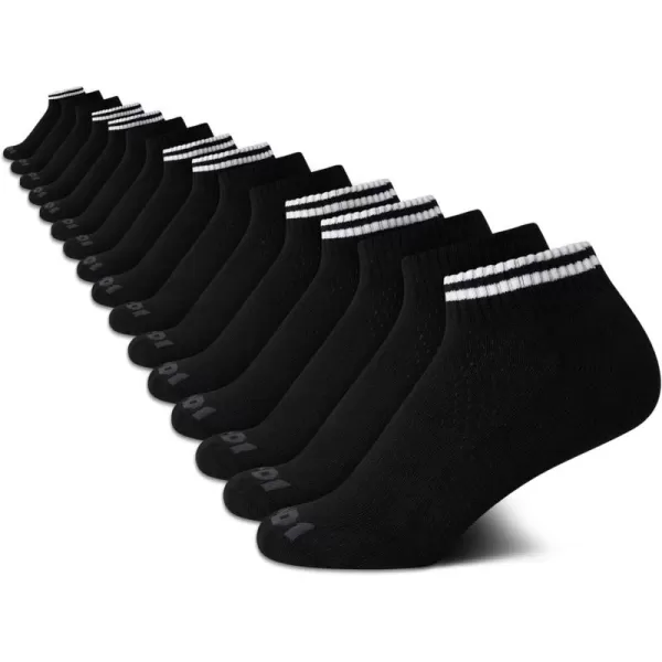 AND1 Boys' Socks - Athletic Cushion Quarter Cut Socks 