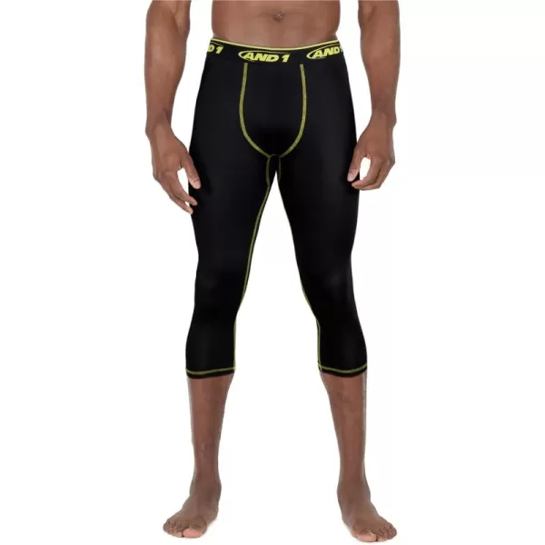 AND1 Men's Performance Leggings - Athletic Compression Base Layer Tights 