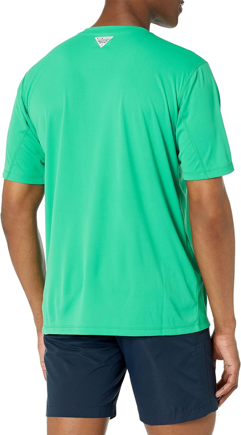Columbia PFG Tamiami II Chemise de pêche à manches courtes pour homme, Bleu vif, 5TG long