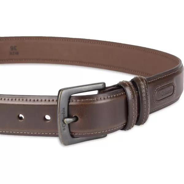 Columbia Men's Double Loop Belt-Casual Dress with Single Prong Buckle for Jeans Khakis