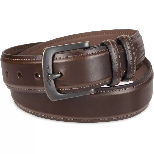 Columbia Men's Double Loop Belt-Casual Dress with Single Prong Buckle for Jeans Khakis