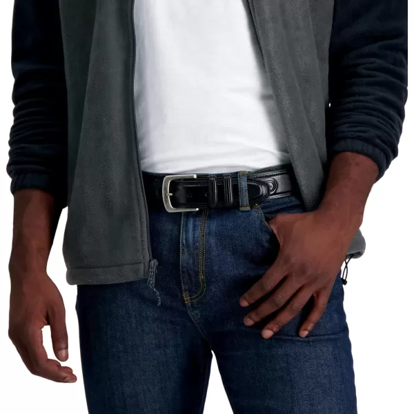 Columbia Men's Double Loop Belt-Casual Dress with Single Prong Buckle for Jeans Khakis