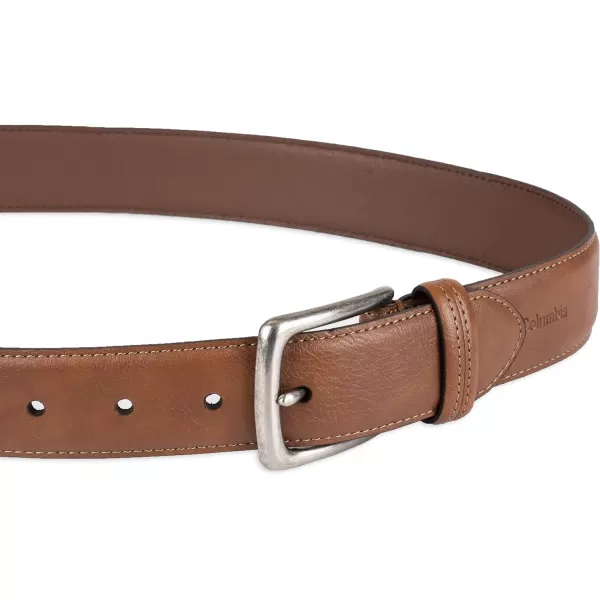 Columbia Men’s Trinity Logo Everyday Casual Dress Belt, Regular and Big and Tall Sizing