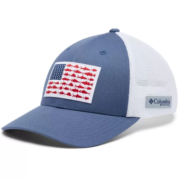 Columbia PFG Mesh Canada Fish Flag Stretch-Fit Hat