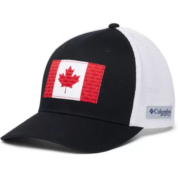 Columbia PFG Mesh Canada Fish Flag Stretch-Fit Hat