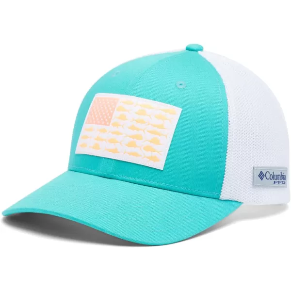 Columbia PFG Mesh Canada Fish Flag Stretch-Fit Hat
