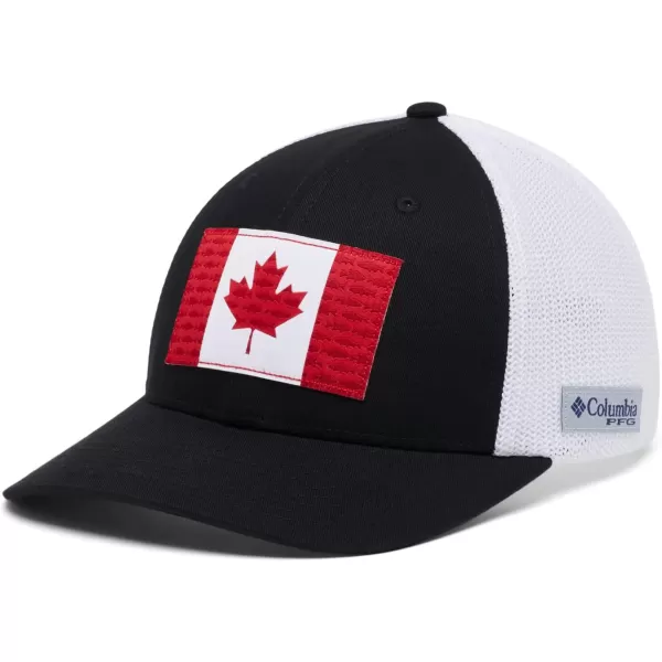 Columbia PFG Mesh Canada Fish Flag Stretch-Fit Hat
