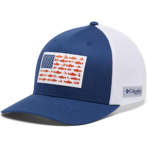 Columbia PFG Mesh Canada Fish Flag Stretch-Fit Hat