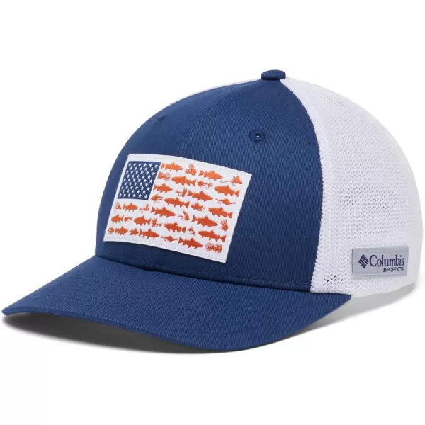 Columbia PFG Mesh Canada Fish Flag Stretch-Fit Hat
