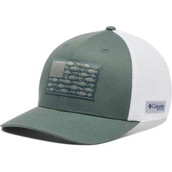 Columbia PFG Mesh Canada Fish Flag Stretch-Fit Hat