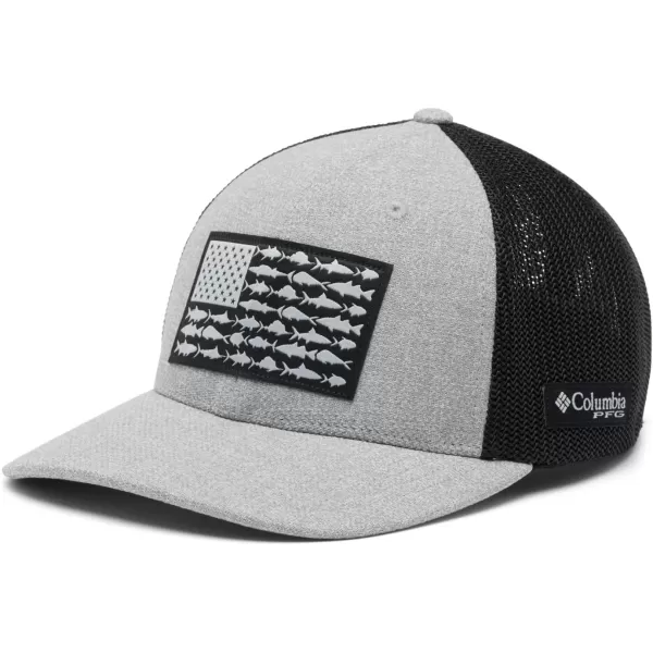 Columbia PFG Mesh Canada Fish Flag Stretch-Fit Hat