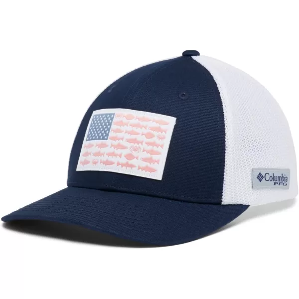 Columbia PFG Mesh Canada Fish Flag Stretch-Fit Hat