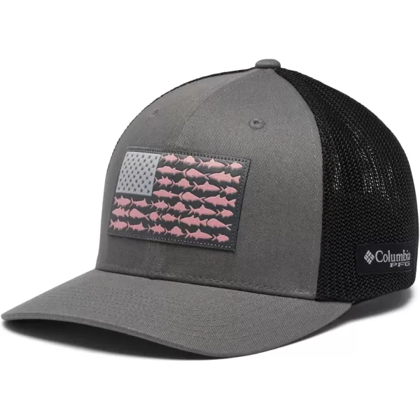 Columbia PFG Mesh Canada Fish Flag Stretch-Fit Hat