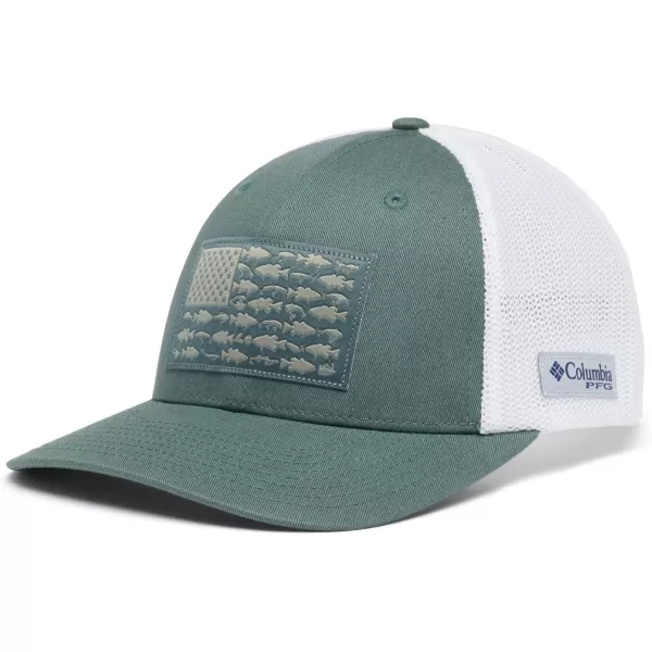 Columbia PFG Mesh Canada Fish Flag Stretch-Fit Hat