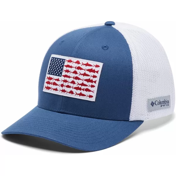 Columbia PFG Mesh Canada Fish Flag Stretch-Fit Hat
