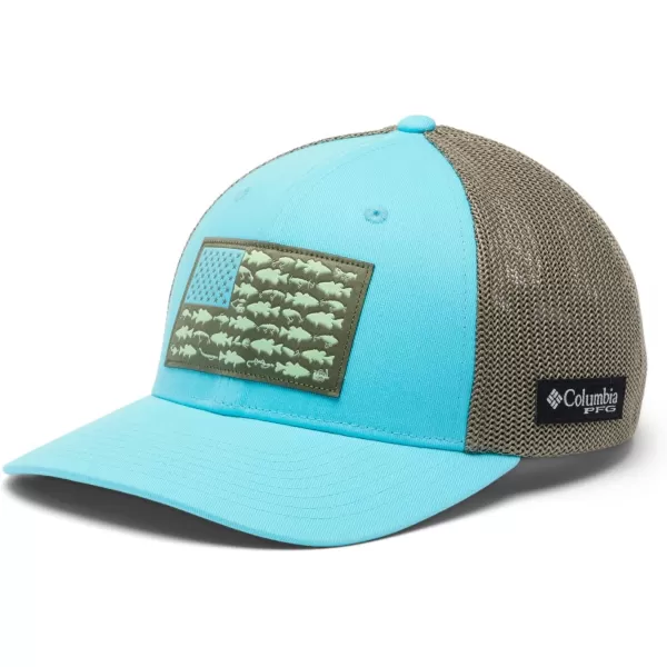 Columbia PFG Mesh Canada Fish Flag Stretch-Fit Hat