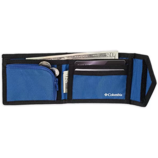 Columbia Tactical Wallets for Men - Sport RFID Blocking Nylon Trifold with Velcro with ID Window and Cash Pockets