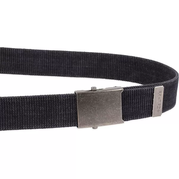 Columbia Unisex-Adult Military Web Belt-Adjustable One Size Cotton Strap and Metal Plaque Buckle