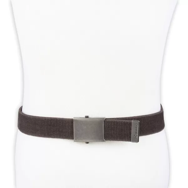 Columbia Unisex-Adult Military Web Belt-Adjustable One Size Cotton Strap and Metal Plaque Buckle