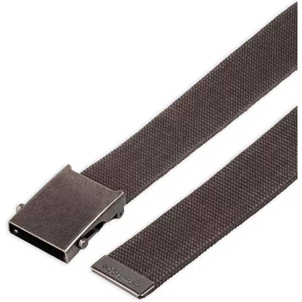 Columbia Unisex-Adult Military Web Belt-Adjustable One Size Cotton Strap and Metal Plaque Buckle