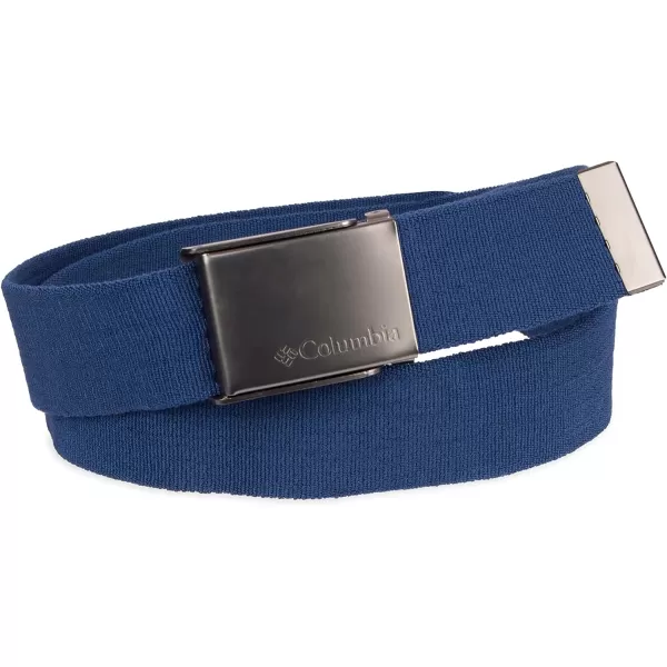 Columbia Unisex-Adult Military Web Belt-Adjustable One Size Cotton Strap and Metal Plaque Buckle