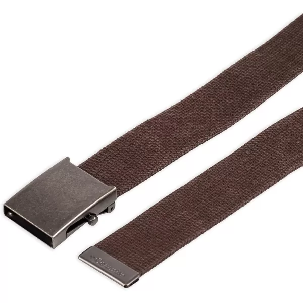 Columbia Unisex-Adult Military Web Belt-Adjustable One Size Cotton Strap and Metal Plaque Buckle