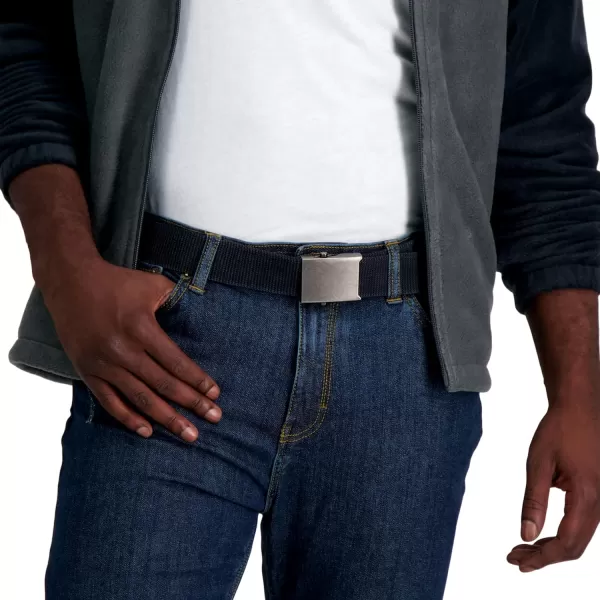 Columbia Unisex-Adult Military Web Belt-Adjustable One Size Cotton Strap and Metal Plaque Buckle