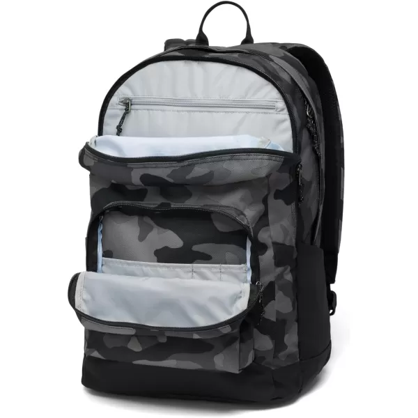 Columbia Unisex Zigzag 30L Backpack, Black Mod Camo, One Size