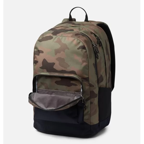 Columbia Unisex Zigzag 30L Backpack, Black Mod Camo, One Size