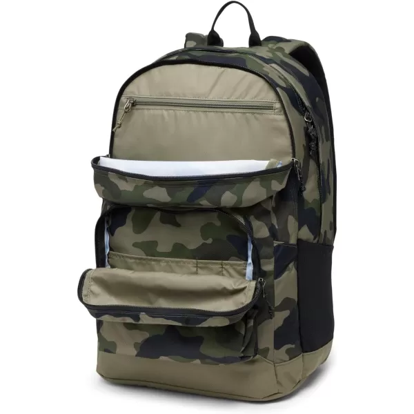 Columbia Unisex Zigzag 30L Backpack, Black Mod Camo, One Size