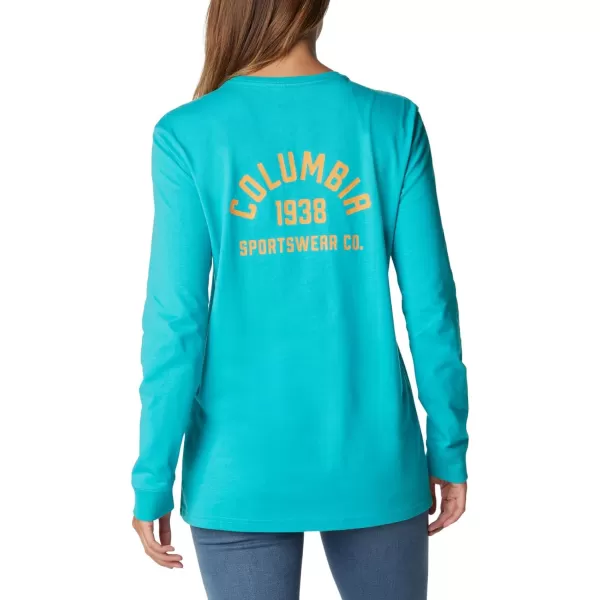 Columbia Women's North Cascades Back Graphic Long Sleeve Tee