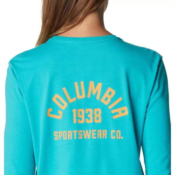 Columbia Women's North Cascades Back Graphic Long Sleeve Tee
