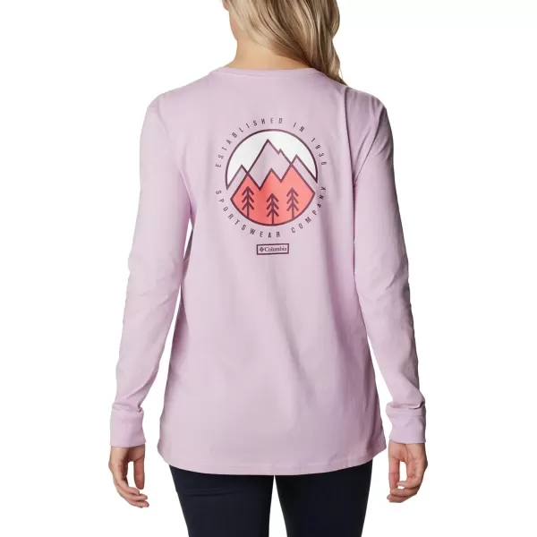 Columbia Women's North Cascades Back Graphic Long Sleeve Tee