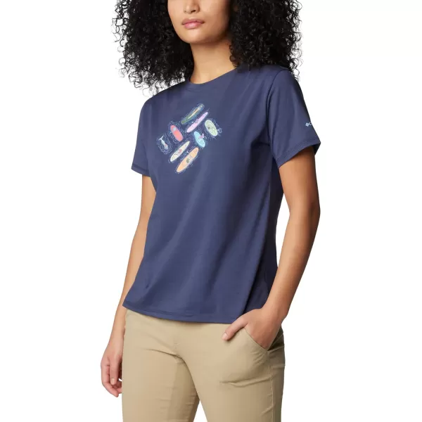 Columbia Women's Sun Trek Ss Graphic Tee