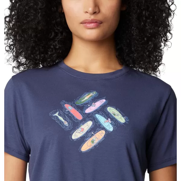 Columbia Women's Sun Trek Ss Graphic Tee