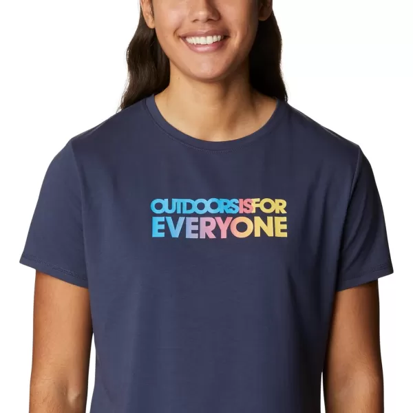 Columbia Women's Sun Trek Ss Graphic Tee