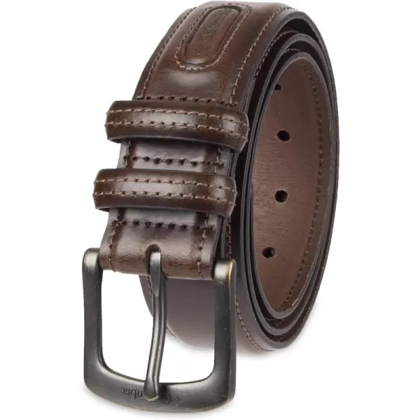 Columbia Men's Double Loop Belt-Casual Dress with Single Prong Buckle for Jeans Khakis