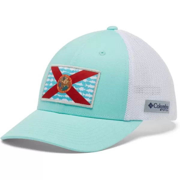Columbia PFG Mesh Canada Fish Flag Stretch-Fit Hat